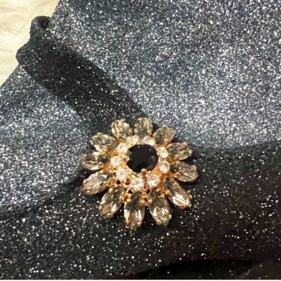 New! DOLCE & GABBANA Crystal Sock Mary Jane Black Glitter Boots Block Heel - Picture 10 of 12